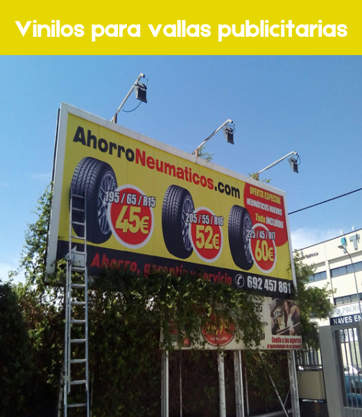 Vinilos para vallas publicitarias
