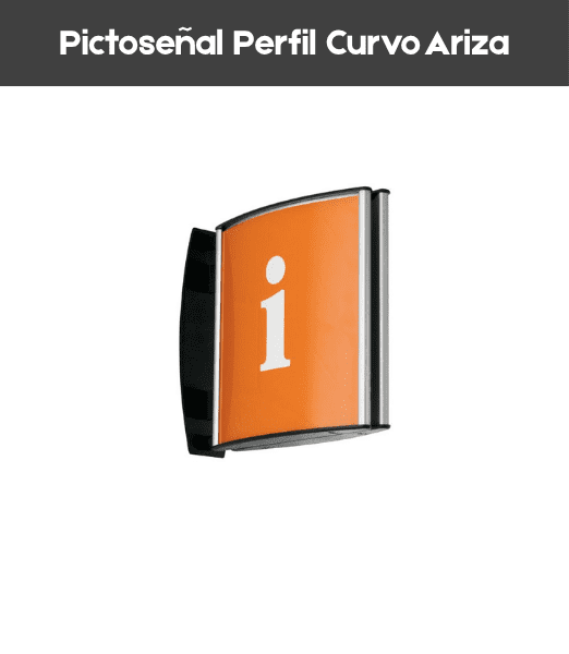 Pictoseñal perfil Curvo multiposicion Ariza 60