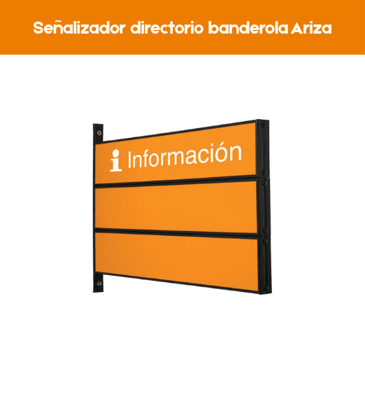 Señalizador directorio banderola Ariza 60