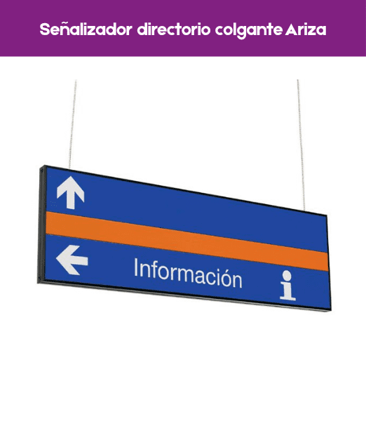 Señalizador directorio colgante Ariza 60
