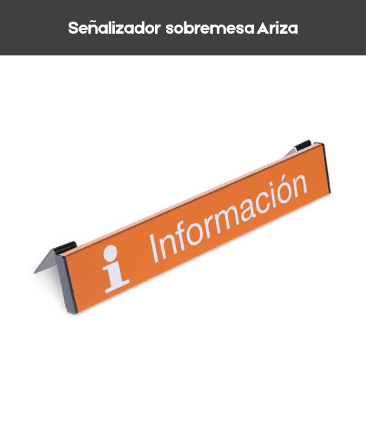 Señalizador sobremesa Ariza 60