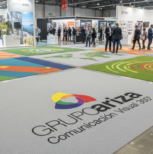 Moqueta ferial impresa