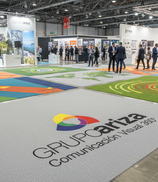 Moqueta ferial impresa