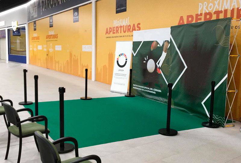 moqueta ferial verde