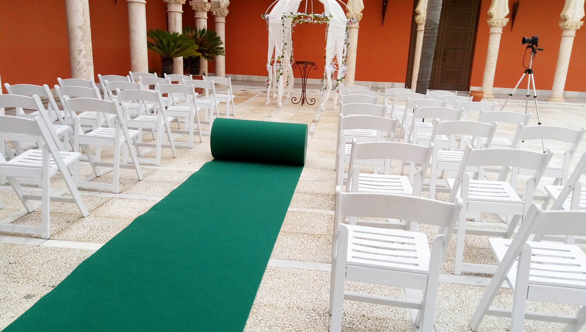 moqueta ferial verde