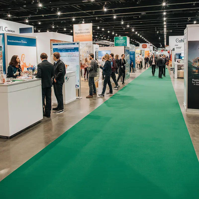 moqueta ferial verde