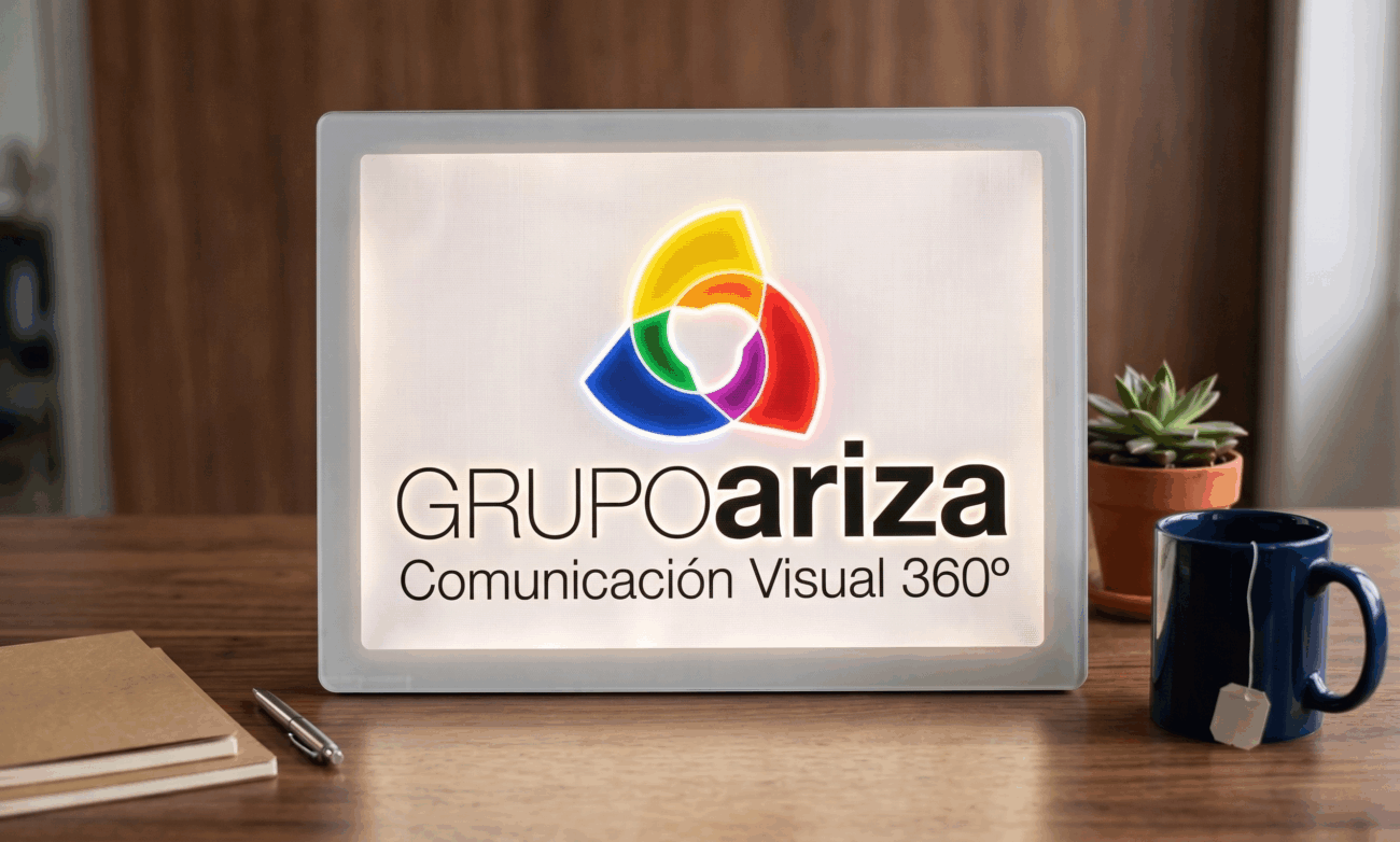 Marco textil retroiluminado