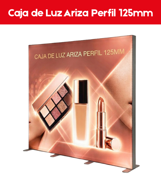 Caja de Luz Ariza Suelo Perfil 125mm