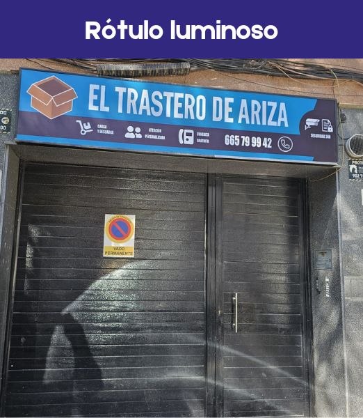 Rótulo luminoso exterior